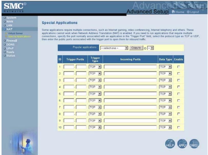 SMC 7004VBR - Utilisation de l'administration par interface web - 1