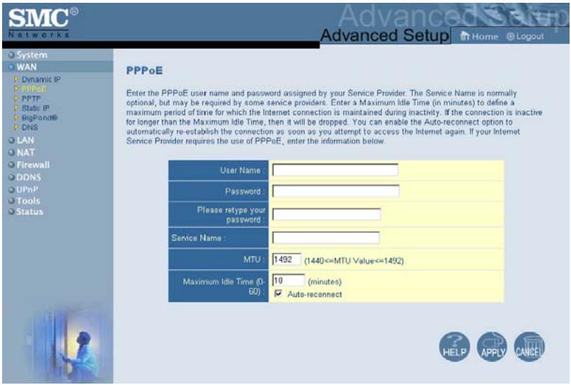 SMC 7004VBR - - [Pppoe] (protocole PPP sur ethernet) - 1