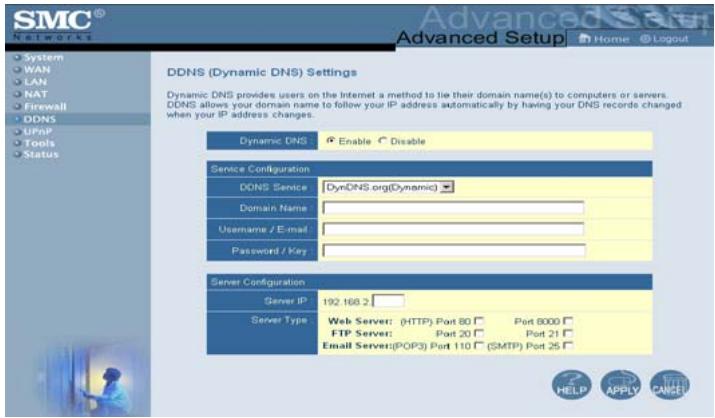 SMC 7004VBR - DDNS (DNS dynamique) - 1