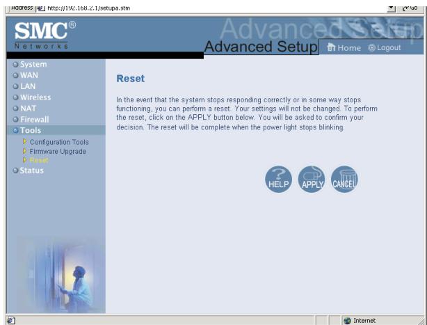 SMC 7004VWBR - Reset (réinitialisation) - 1