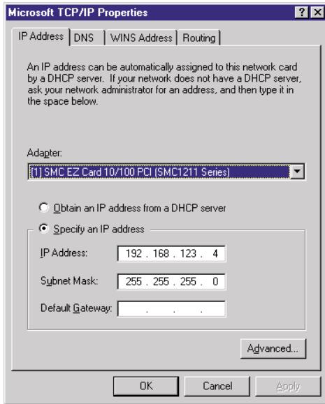 SMC 7004VWBR - Étape 1. configuration des paramètres tcp/ip - 4