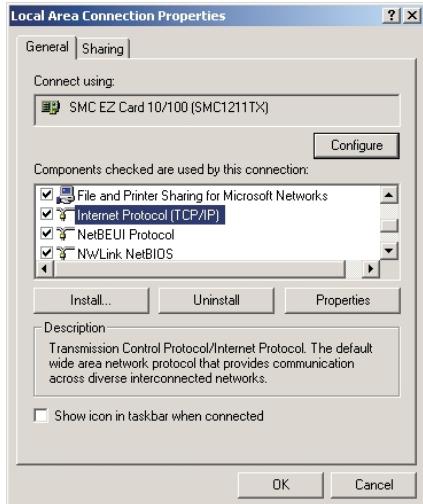 SMC 7004VWBR - Configuration de tcp/ip pour le routeur barricade sans fil - 2