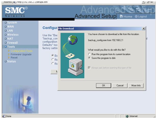 SMC 7004VWBR - Backup (sauvegarder) - 1