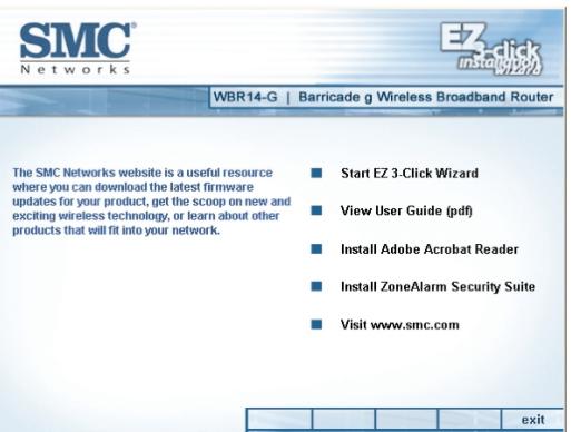 SMC WBR14-G - Cd-rom avec l'assistant EZ installation wizard - 1