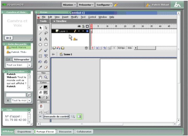 MACROMEDIA BREEZE LIVE-A L INTENTION DES PARTICIPANTS AUX REUNIONS - Le module partage d'écran - 1