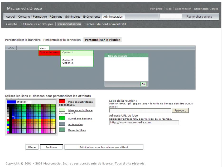MACROMEDIA BREEZE MANAGER 5 - Configuration de la réunion breeze - 1