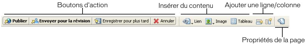 MACROMEDIA CONTRIBUTE 3-UTILISATION ET ADMINISTRATION DE CONTRIBUTE - Barres d'outils de Contribute - 2