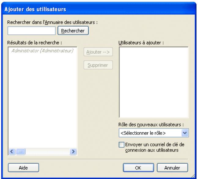 MACROMEDIA CONTRIBUTE 3-UTILISATION ET ADMINISTRATION DE CONTRIBUTE - Pour ajouter des utilisateurs à des sites gérés Publishing Server : - 1