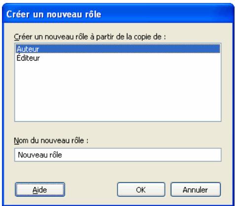MACROMEDIA CONTRIBUTE 3-UTILISATION ET ADMINISTRATION DE CONTRIBUTE - Pour créer un nouveau rôle : - 2