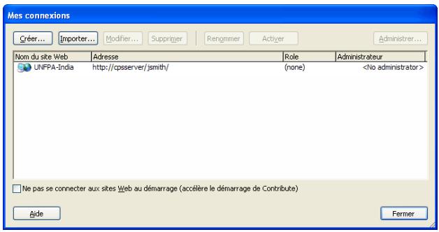 MACROMEDIA CONTRIBUTE 3-UTILISATION ET ADMINISTRATION DE CONTRIBUTE - Pour devenir administrateur d'un site Web Contribute : - 1