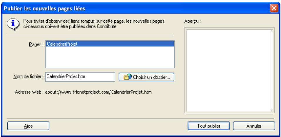 MACROMEDIA CONTRIBUTE 3-UTILISATION ET ADMINISTRATION DE CONTRIBUTE - Pour publier les mises à jour d'une page : - 2