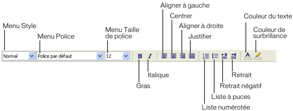 MACROMEDIA CONTRIBUTE 3-UTILISATION ET ADMINISTRATION DE CONTRIBUTE - Barres d'outils de Contribute - 3