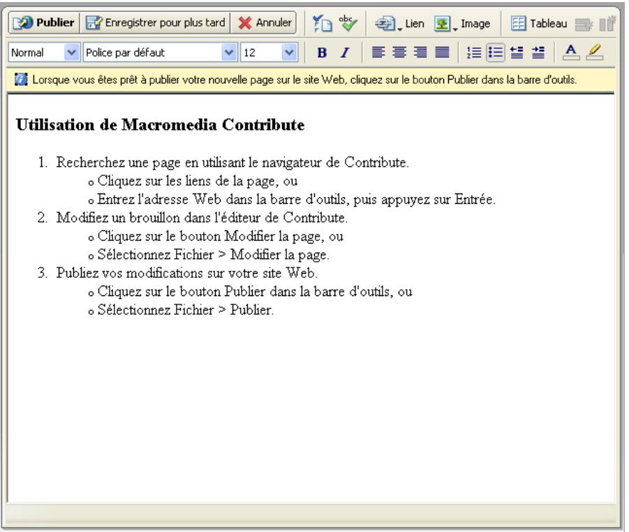 MACROMEDIA CONTRIBUTE 3-UTILISATION ET ADMINISTRATION DE CONTRIBUTE - Création de sous-listes - 1