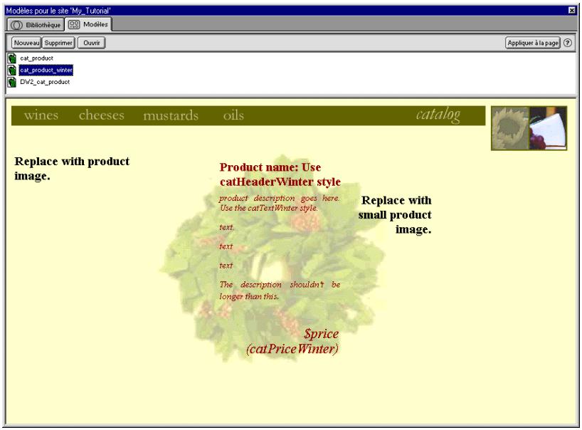 MACROMEDIA DREAMWEAVER 2-UTILISATION DE DREAMWEAVER - Pour appliquer un nouveau modele à une page existante : - 3