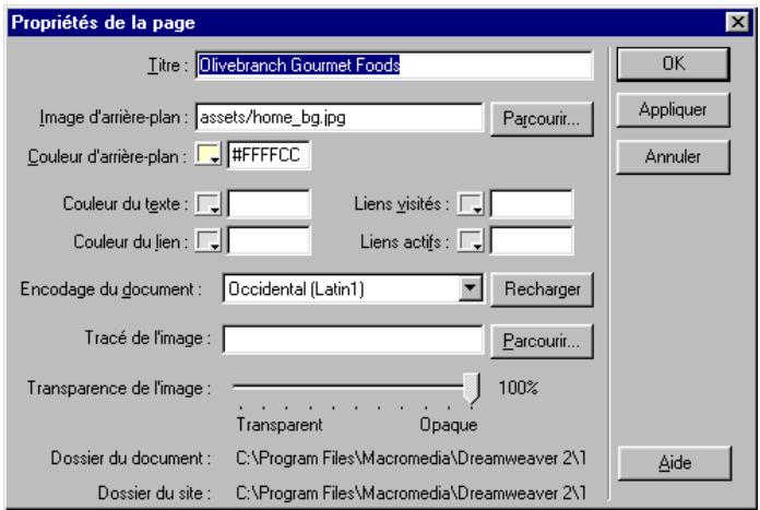 MACROMEDIA DREAMWEAVER 2-UTILISATION DE DREAMWEAVER - Pourdéfinir letitre d'unepage: - 1