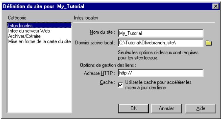 MACROMEDIA DREAMWEAVER 2-UTILISATION DE DREAMWEAVER - Pour redéfinir la page d'accueil et personnelier l'aspect de la carte du site : - 1