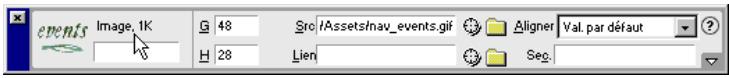 MACROMEDIA DREAMWEAVER 2-UTILISATION DE DREAMWEAVER - Pour creer un lien à l'aide de linspecteur de propriétés : - 2