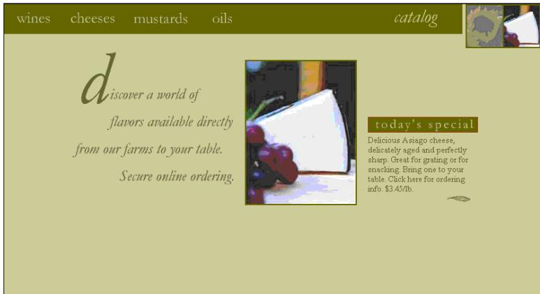 MACROMEDIA DREAMWEAVER 2-UTILISATION DE DREAMWEAVER - Pour ouvrir la page Olivebranch Catalog : - 1