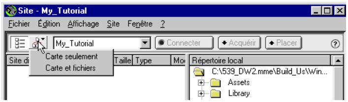 MACROMEDIA DREAMWEAVER 2-UTILISATION DE DREAMWEAVER - Pour creer une carte du site : - 1