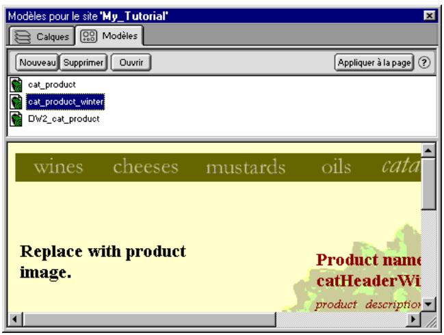 MACROMEDIA DREAMWEAVER 2-UTILISATION DE DREAMWEAVER - Pour appliquer un nouveau modele à une page existante : - 2