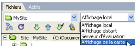 MACROMEDIA DREAMWEAVER 8-UTILISATION DE DREAMWEAVER - Pour afficher une carte du site : - 1