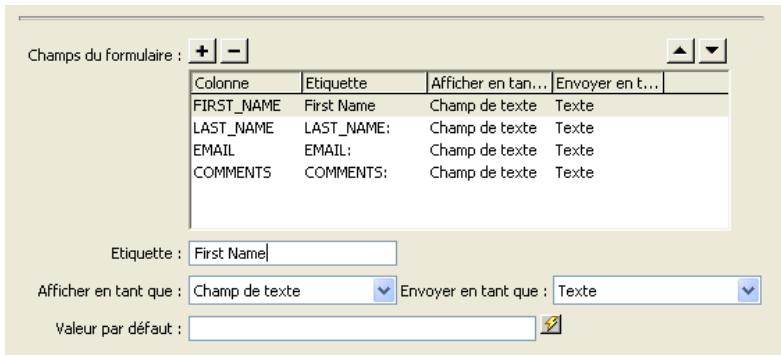 MACROMEDIA DREAMWEAVER MX 2004-BIEN DMARRER AVEC DREAMWEAVER - Création du formulaire d'insertion - 1