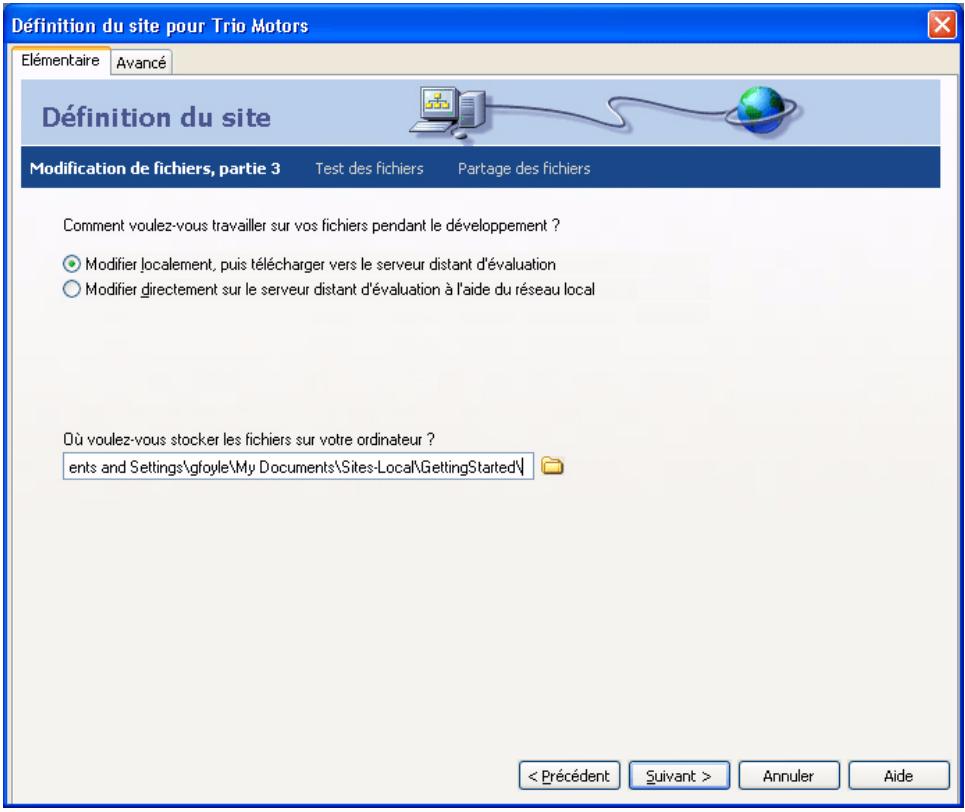 MACROMEDIA DREAMWEAVER MX 2004-BIEN DMARRER AVEC DREAMWEAVER - Pour définir un site : - 3