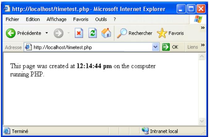 MACROMEDIA DREAMWEAVER MX 2004-BIEN DMARRER AVEC DREAMWEAVER - Pour tester le serveur d'application PHP : - 1