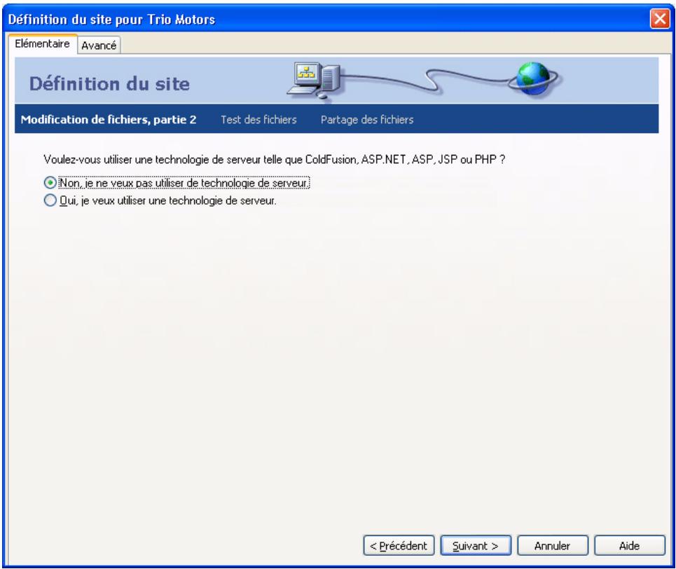 MACROMEDIA DREAMWEAVER MX 2004-BIEN DMARRER AVEC DREAMWEAVER - Pour définir un site : - 2