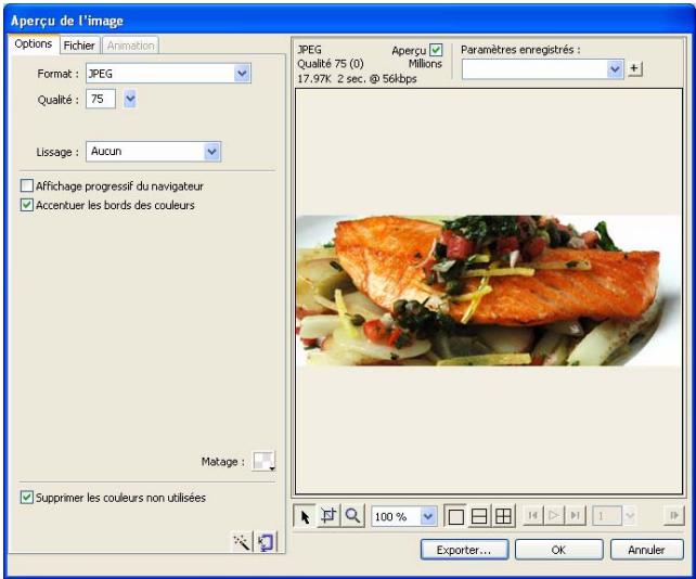 MACROMEDIA FIREWORKS 8-BIEN DMARRER AVEC FIREWORKS - Aperçu avant exportation et exportation des images - 1