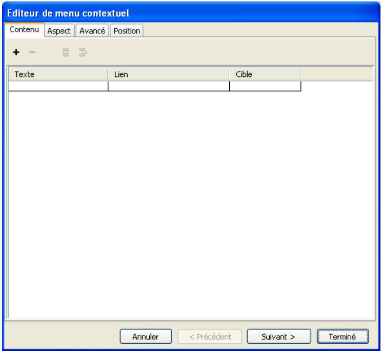 MACROMEDIA FIREWORKS 8-BIEN DMARRER AVEC FIREWORKS - Création d'éléments de liste d'un menu contextuel - 1