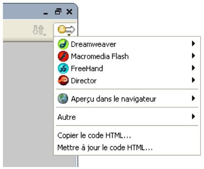 MACROMEDIA FIREWORKS 8-BIEN DMARRER AVEC FIREWORKS - Bouton exportation rapide - 1