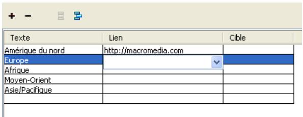 MACROMEDIA FIREWORKS 8-BIEN DMARRER AVEC FIREWORKS - Création d'éléments de liste d'un menu contextuel - 4