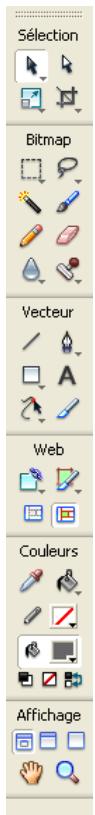 MACROMEDIA FIREWORKS 8-BIEN DMARRER AVEC FIREWORKS - Utilisation du panneau outils - 1
