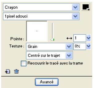 MACROMEDIA FIREWORKS 8-UTILISATION DE FIREWORKS - Pour changer les attributs de trait des objets sélectionnés, executez l'une des actions suivantes: - 1