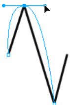 MACROMEDIA FIREWORKS 8-UTILISATION DE FIREWORKS - Pour convertir un point d'angle en point de courbe : - 1