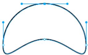 MACROMEDIA FIREWORKS 8-UTILISATION DE FIREWORKS - Pour modifier la courbe de Bezier d'un segment de trajet : - 1