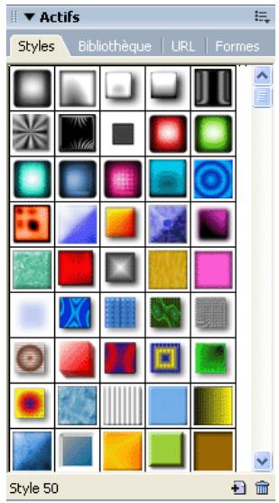 MACROMEDIA FIREWORKS 8-UTILISATION DE FIREWORKS - Application d'un style - 1