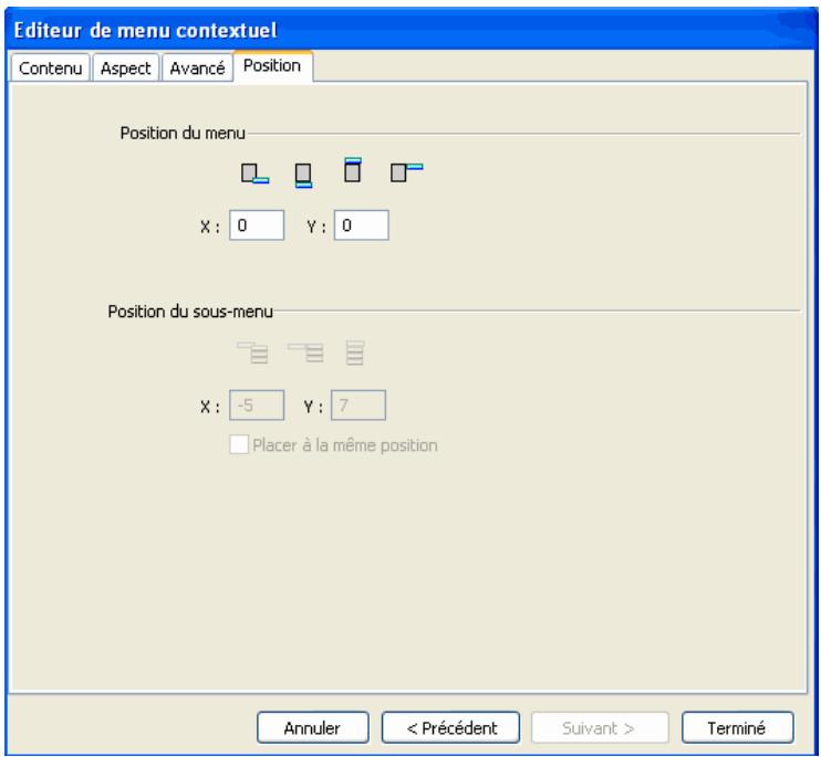 MACROMEDIA FIREWORKS 8-UTILISATION DE FIREWORKS - Positionnement des menus et des sous-menus contextuels - 1