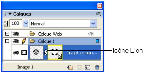 MACROMEDIA FIREWORKS 8-UTILISATION DE FIREWORKS - Pour déplacer les masques et les objets masqués indépendamment en les déliant : - 1