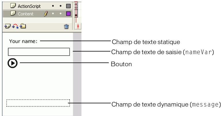 MACROMEDIA FLASH 8-DEVELOPPEMENT D APPLICATIONS FLASH LITE - Pour créer un exemple d'application de champ de texte : - 1