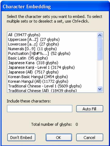MACROMEDIA FLASH 8-DEVELOPPEMENT D APPLICATIONS FLASH LITE - Intégration de polices vectorielles aux fichiers SWF - 1