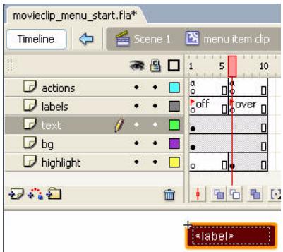 MACROMEDIA FLASH 8-DEVELOPPEMENT D APPLICATIONS FLASH LITE - Pour créer un menu simple à l'aide de clips : - 2