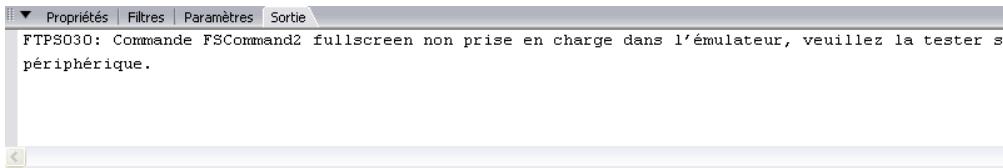 MACROMEDIA FLASH 8-DEVELOPPEMENT D APPLICATIONS FLASH LITE - Messages d'advertisement et d'erreur flash lite (flash professionnel uniquement) - 1