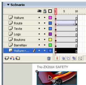 MACROMEDIA FLASH MX 2004-APPRENDRE UTILISER FLASH - Sélectionner un calque - 1