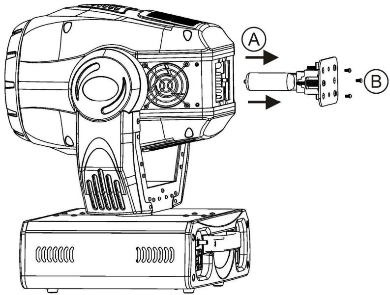 JBSYSTEMS LIGHT BT-575W - PLAATSEN OF VERVANGEN VAN DE LAMP - 2