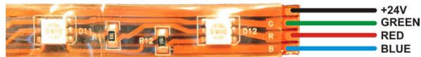JBSYSTEMS LIGHT FLEXI LED - Como conectar o Flexiled™ através de fios soldados: - 2