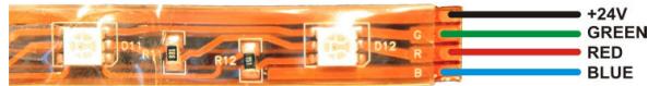 JBSYSTEMS LIGHT FLEXI LED - Pour connecter le Flexiled™ en utilisant des fils soudés : - 2
