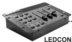 JBSYSTEMS LIGHT LED DJ-BAR - Elektrische installment in Master/slave modus met de LEDCON-02 controller: - 1