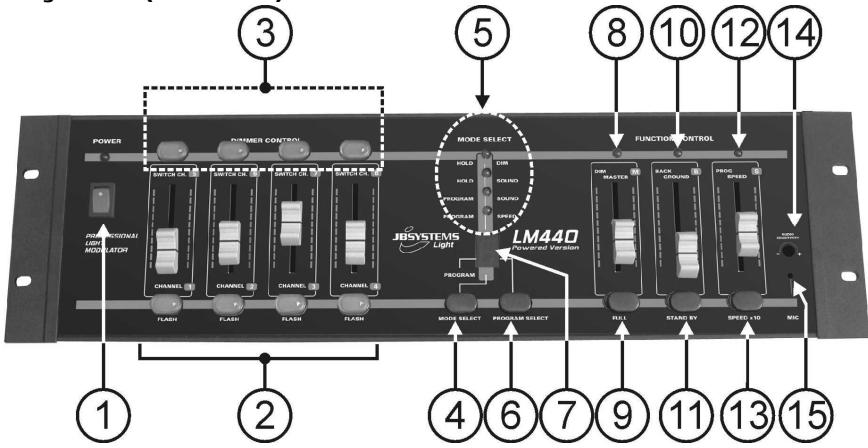 JBSYSTEMS LIGHT LM 430 - FUNÇÖES (FRENTE) - 1